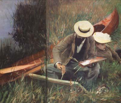 John Singer Sargent Paul Helleu Sketching with his Wife (mk18) France oil painting art